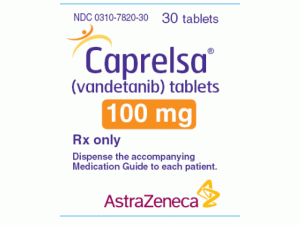 凡德他尼vandetanib(Caprelsa 100mg Oral Tablets)