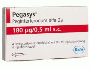 聚乙二醇化干扰素注射器（Pegasys Injektionslösung 180mcg/0.5ml）说明书