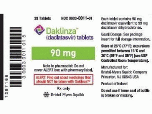 盐酸达卡他韦片DACLATASVIR（DAKLINZA TAB 90MG）说明书