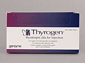 促甲状腺素-α冻干粉注射剂(Thyrotropin alfa)2020年全球最新价格