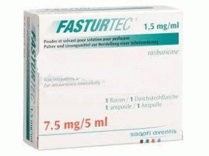 拉布立酶粉末+溶液剂/套Fasturtec 7.5mg(rasburicase)说明书