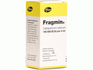 达肝素注射溶液(Dalteparin/Fragmin Injektionslösung 100000E/4ml )说明书