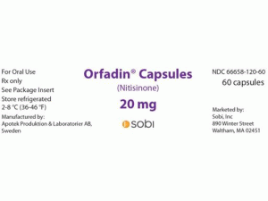 尼替西农胶囊(Nitisinone )-尼替西农胶囊说明书-Orfadin Capsules 20mg