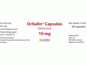 尼替西农胶囊(Nitisinone )-尼替西农胶囊中英文说明书-Orfadin Capsules 10mg