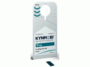 盐酸阿扑吗啡舌下贴膜片（apomorphine ）-盐酸阿扑吗啡说明书- Kynmobi Sublingual film 10mg